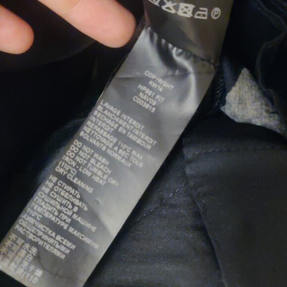 Kooples solid navy suit slim skinny fit 36x30 US 46EU 100% wool working cuffs - Picture 11 of 13